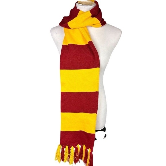Harry Potter Gryffindor House Striped Scarf Red Universal Studios - Picture 1 of 4